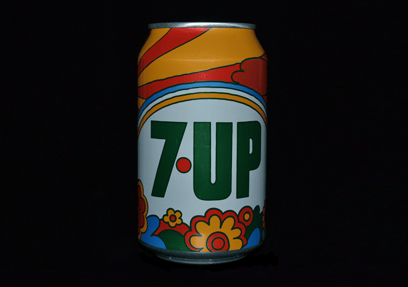 Фото : Банка 7 up vintage 1970 Фото : Банка 7 up vintage 1970