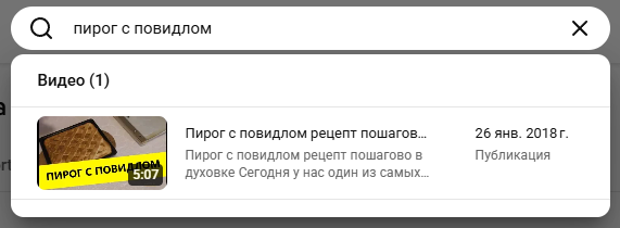 Когда и где была первая публикация Готовим пирог с повидлом!?