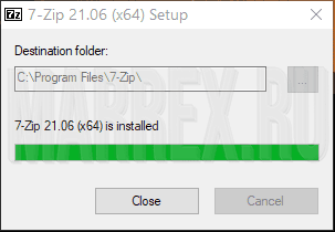 Архиватор 7zip установлен. Архиватор 7zip установлен.