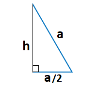 Высота равностороннего треугольника формула через сторону
