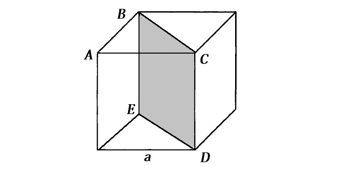 Доказательство формулы площади сечения куба