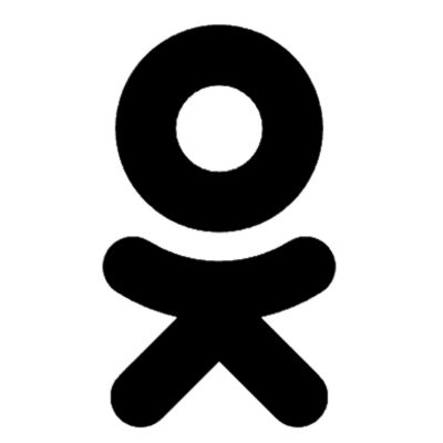 Пример черно-белый png логотип Одноклассники width: 50px