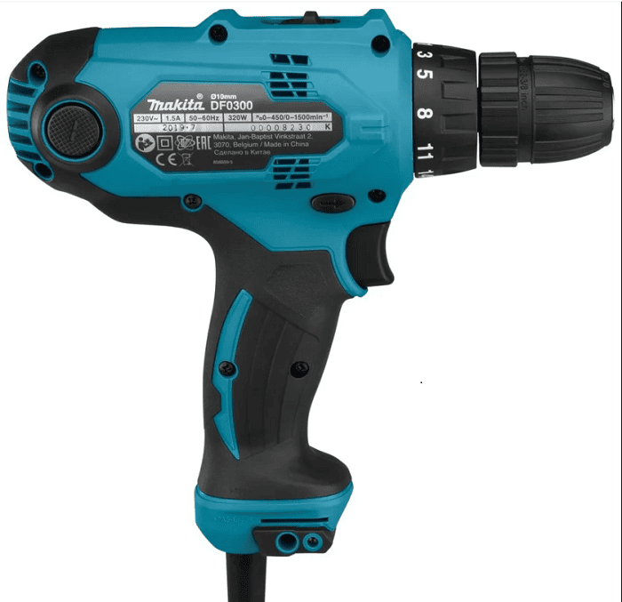 Makita DF0300 вид справа Makita DF0300 вид справа