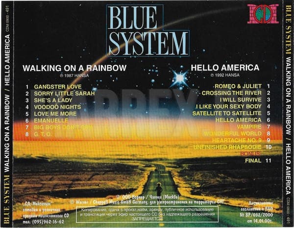 Оригинальная обложка Walking On A Rainbow / Hello America Оригинальная обложка Walking On A Rainbow / Hello America