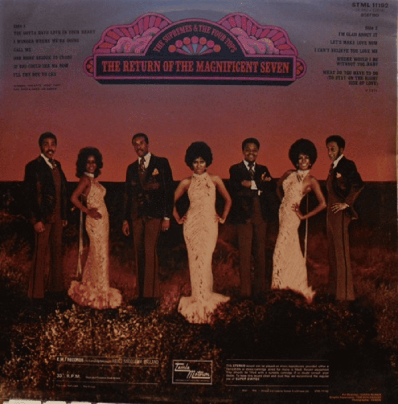 Оригинальная обложка The Supremes - Return Of The Magnificent 7 . Оригинальная обложка The Supremes - Return Of The Magnificent 7 .