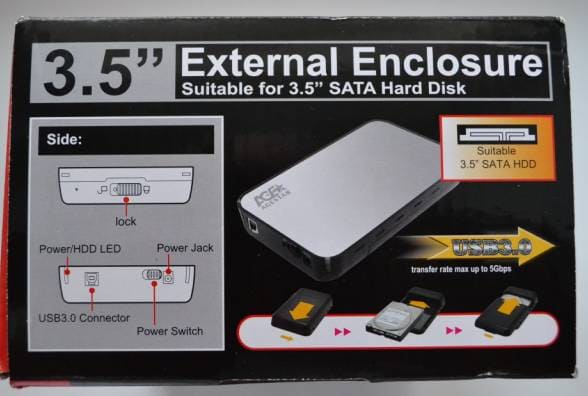 Коробка от Agestar 3.5 SATA, вид снизу. Коробка от Agestar 3.5 SATA, вид снизу.