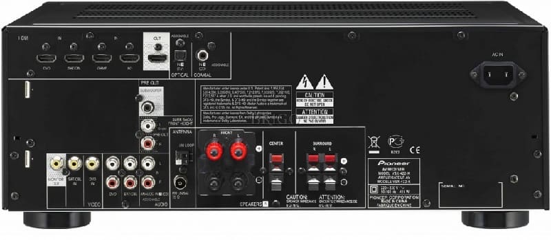 Фотография сзади Pioneer HTB-422-2-B Black. Фотография сзади Pioneer HTB-422-2-B Black.