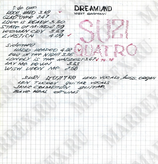 Запись на странице №16 Suzi Quatro. Запись на странице №16 Suzi Quatro.