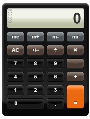 Калькулятор №2 обычный - вид :