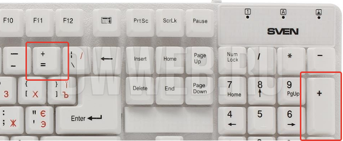 Как поставить знак плюса/тире с клавиатуры?